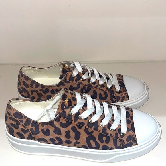 Stuart Weitzman Sammy Cheetah Suede Low Top Sneaker Size 6.5 - Picture 1 of 8